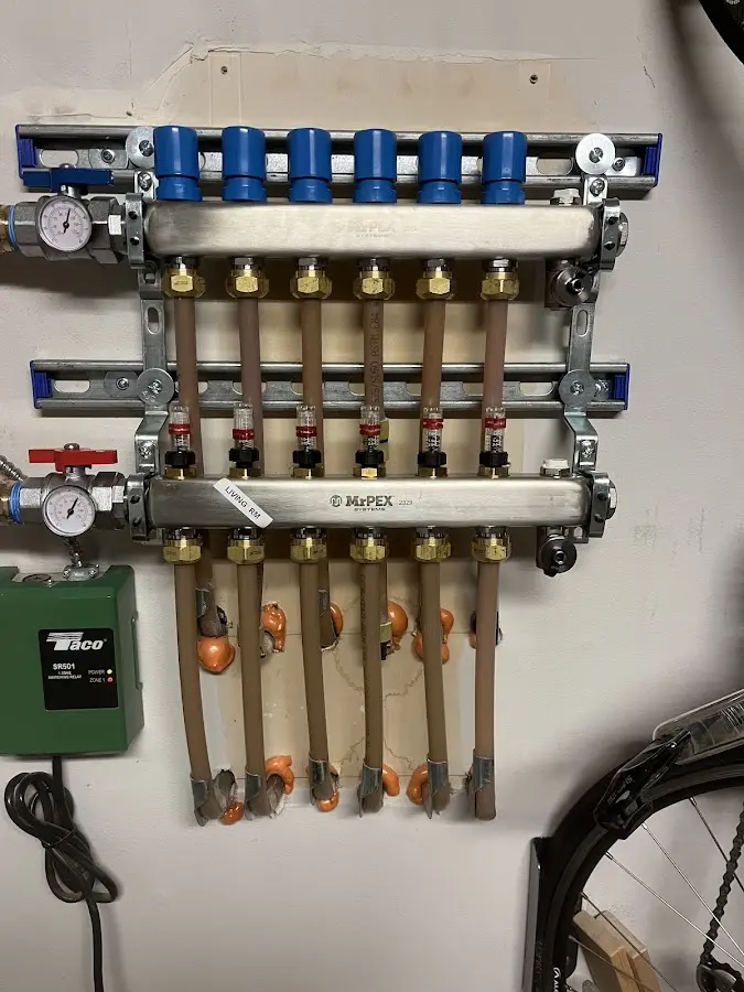 Plumber performing Gas Line Installation at a residential property in Richland Center